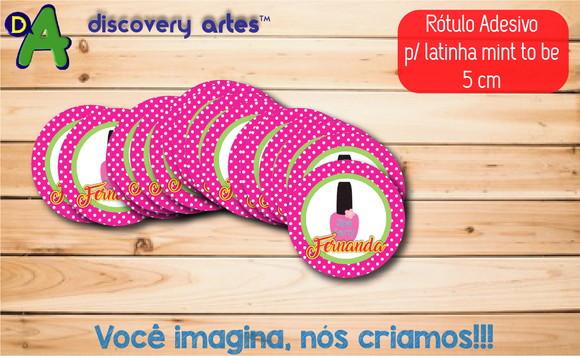 Rótulo Adesivo Latinha Spa