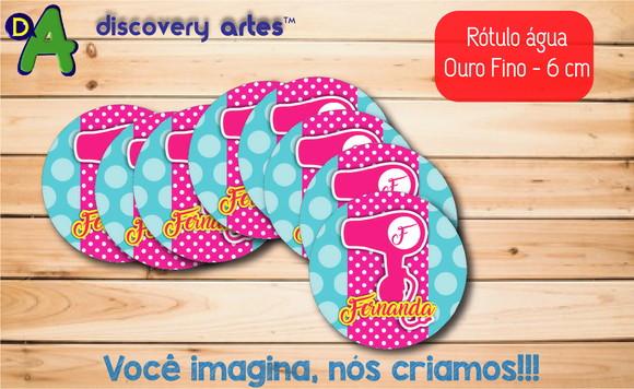 Rótulo Adesivo Água Ouro Fino Spa