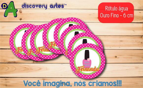 Rótulo Adesivo Água Ouro Fino Spa