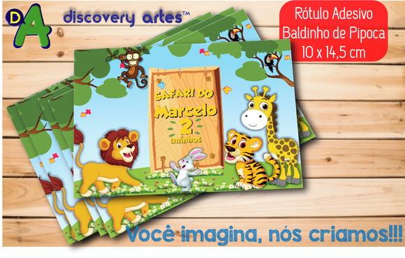 Rótulo Adesivo Baldinho Safari