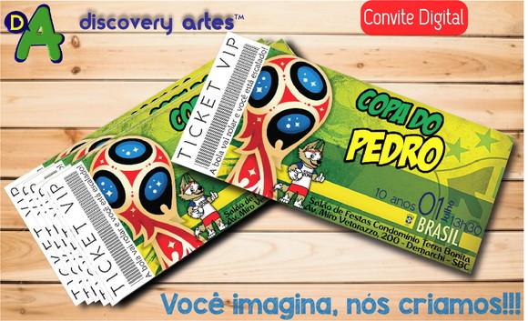 Convite Ingresso Digital Futebol