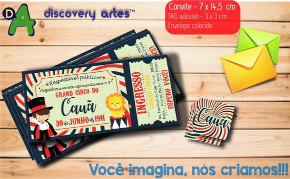 Convite Ingresso Circo