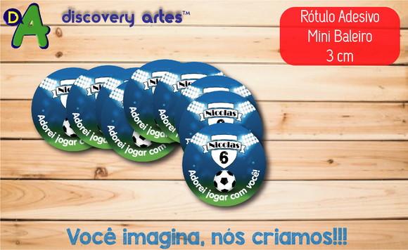 Rótulo Adesivo Mini Baleiro Futebol