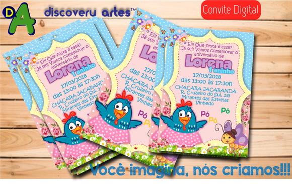 Convite Digital Galinha Pintadinha