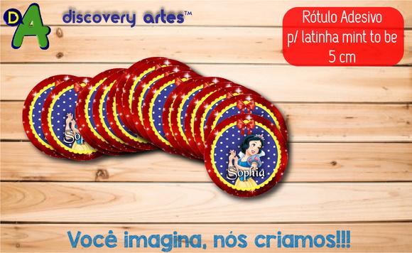 Rótulo Adesivo Latinha Branca de Neve