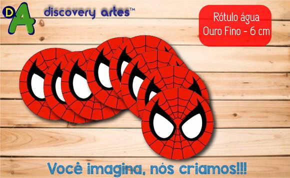 Rótulo Adesivo Água Ouro Fino Homem Aranha