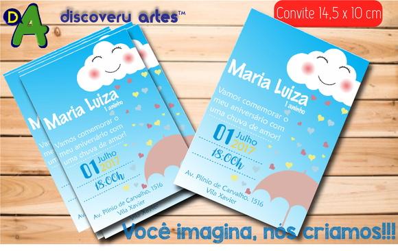 Convite Chuva de Amor