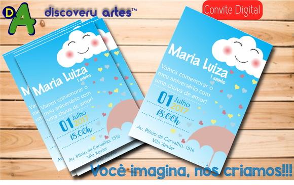 Convite Digital Chuva de Amor