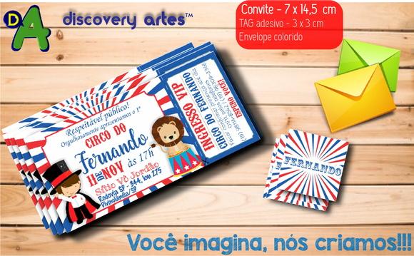 Convite Ingresso Circo