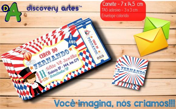 Convite Ingresso Circo