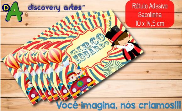 Rótulo Adesivo Sacola Circo