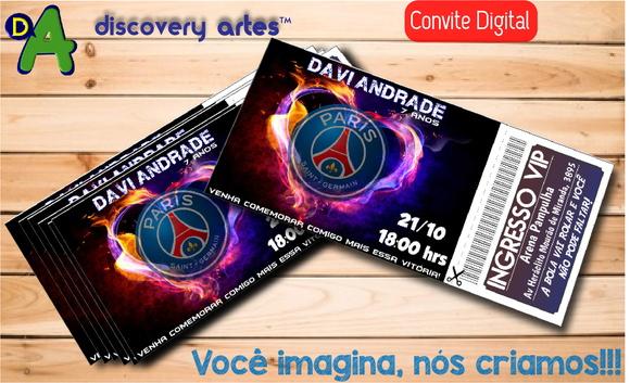 Convite Ingresso Digital PSG