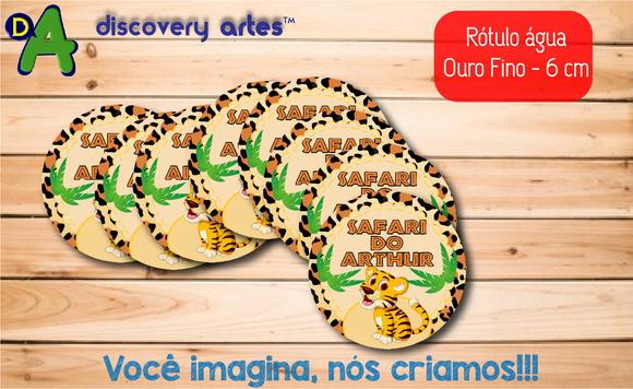 Rótulo Adesivo Água Ouro Fino Safari