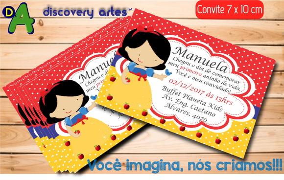 Convite Branca de Neve