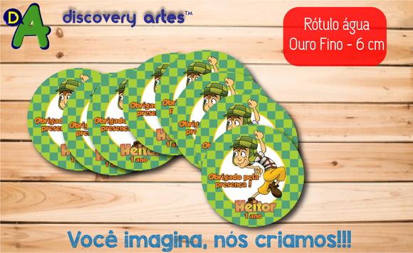 Rótulo Adesivo Água Ouro Fino Chaves
