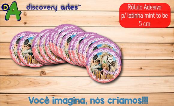 Rótulo Adesivo Latinha Rapunzel