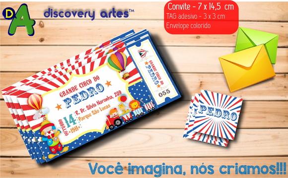 Convite Ingresso Circo