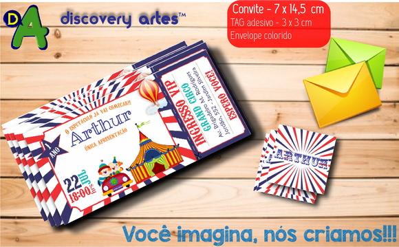 Convite Ingresso Circo