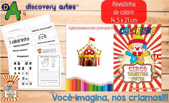 Revista de Colorir Circo