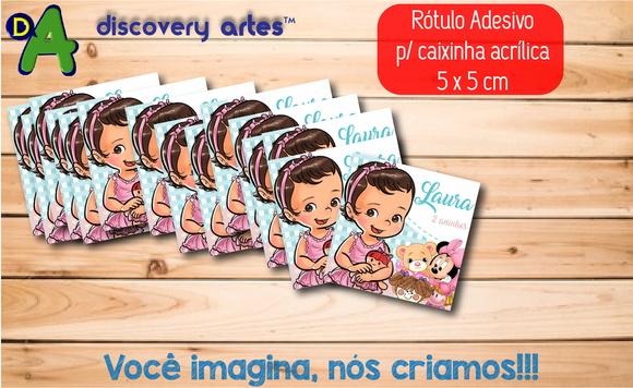Rótulo Caixinha Bonequinha de pano