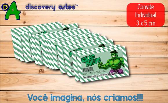 Convite Individual Hulk