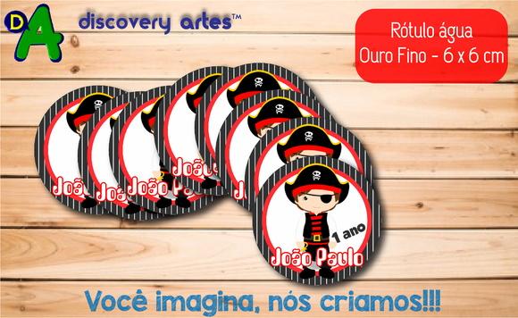 Rótulo Adesivo Água Ouro Fino Pirata