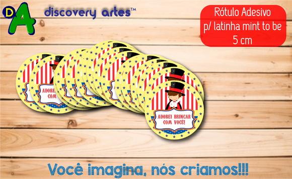 Rótulo Adesivo Latinha Circo