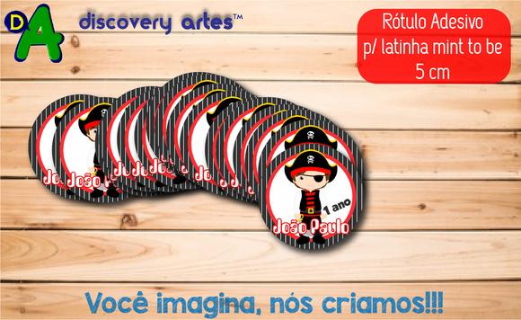 Rótulo Adesivo Latinha Pirata