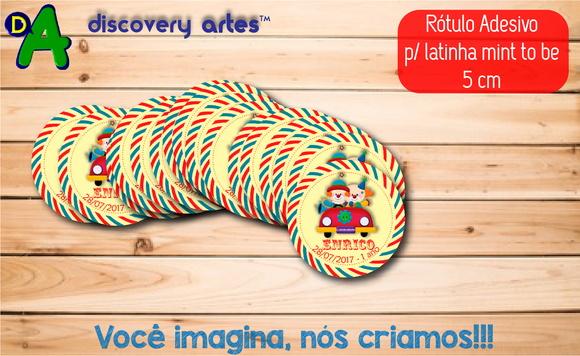 Rótulo Adesivo Latinha Circo