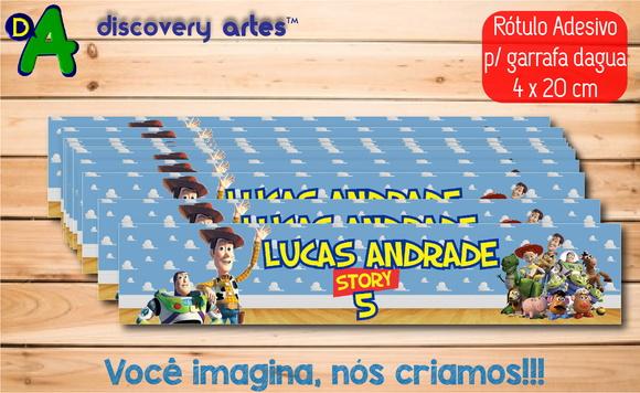 Rótulo Adesivo Garrafa D'água Toy Story