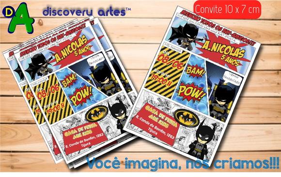 Convite Gibi Batman
