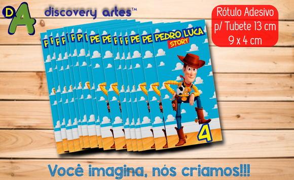 Rótulo Adesivo Tubete Toy Story