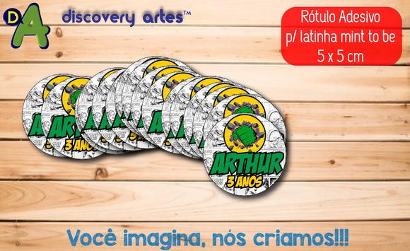Rótulo Adesivo Latinha Hulk