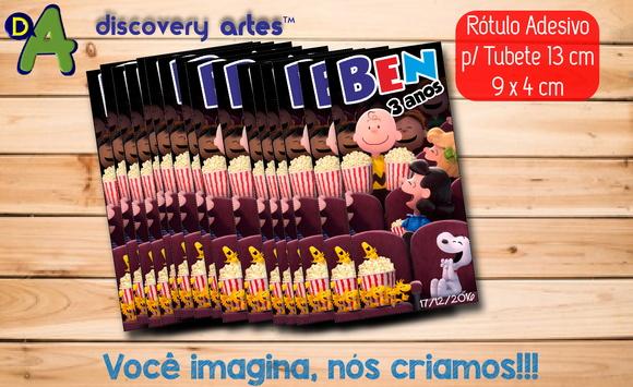 Rótulo Adesivo Tubete Snoopy