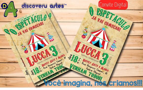 Convite Digital Circo