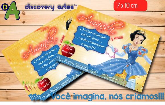 Convite Branca de Neve