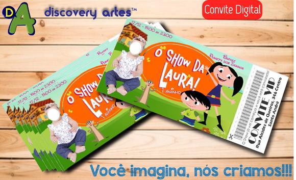 Convite Ingresso Show da Luna Digital (com Foto)