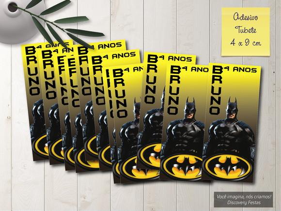 Rótulo Adesivo Tubete Batman