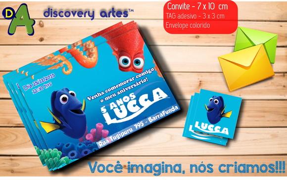 Convite Procurando Dory