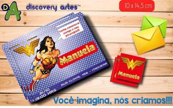 Convite Mulher Maravilha