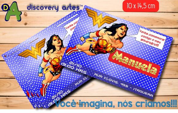 Convite Mulher Maravilha