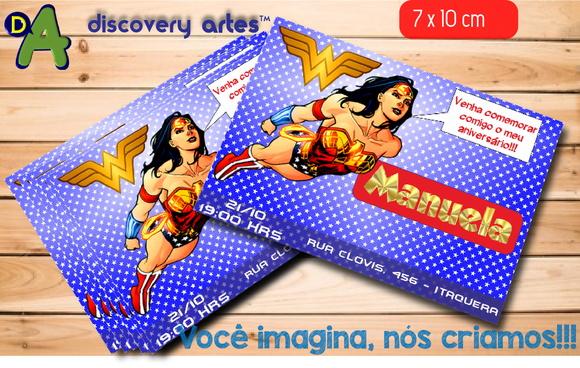 Convite Mulher Maravilha