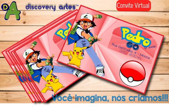 Convite Digital Pokemon