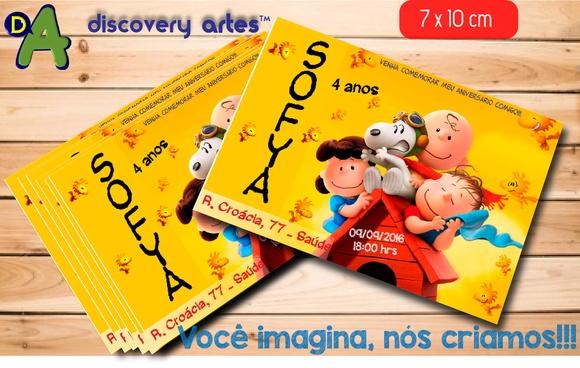 Convite Snoopy
