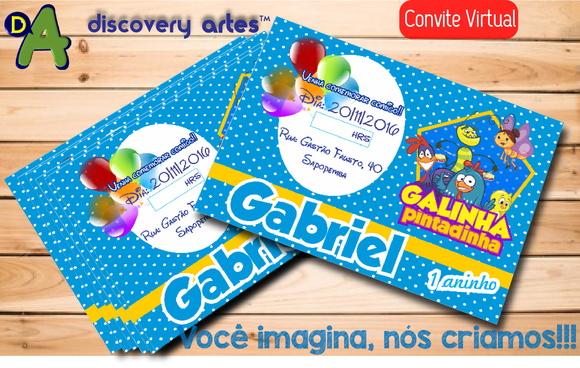 Convite Digital Galinha Pintadinha
