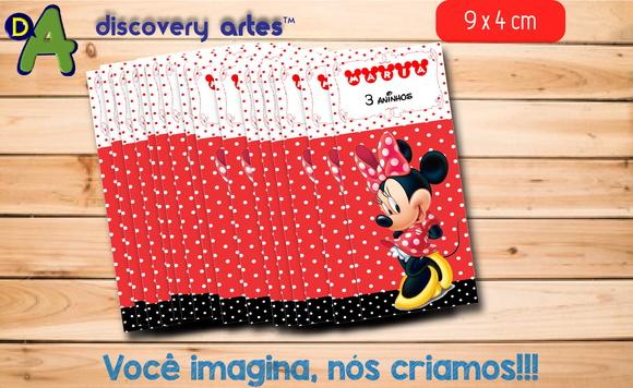 Rótulo Adesivo Tubete Minnie