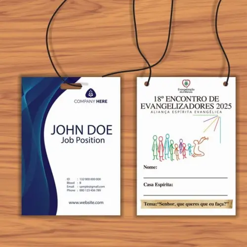 Credencial / Crachá Personalizado para Eventos e Festas