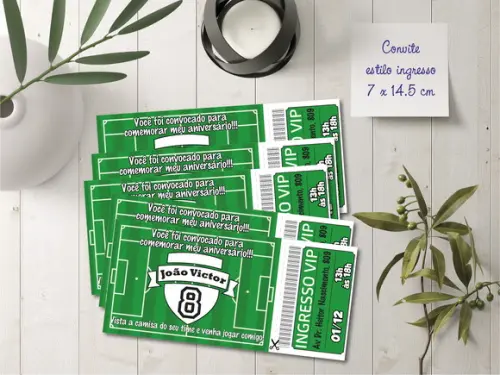 Convite Ingresso Futebol