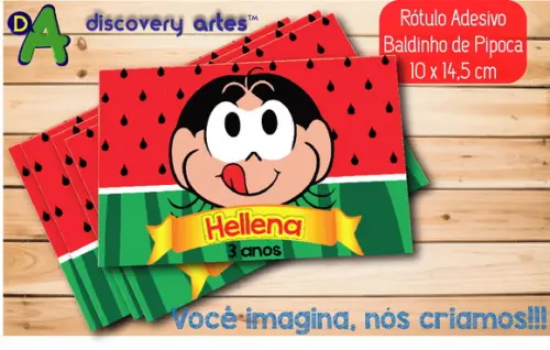 Rótulo Adesivo Baldinho Magali