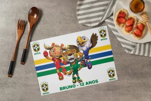 Jogo Americano Copa do Mundo 2026 (descartável)